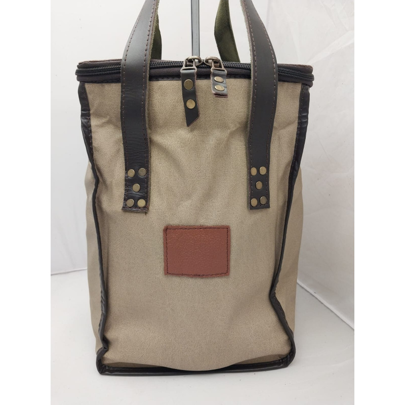 Porta botellas 4 divisiones sintético beige