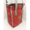 Porta botellas 4 divisiones sintético rojo
