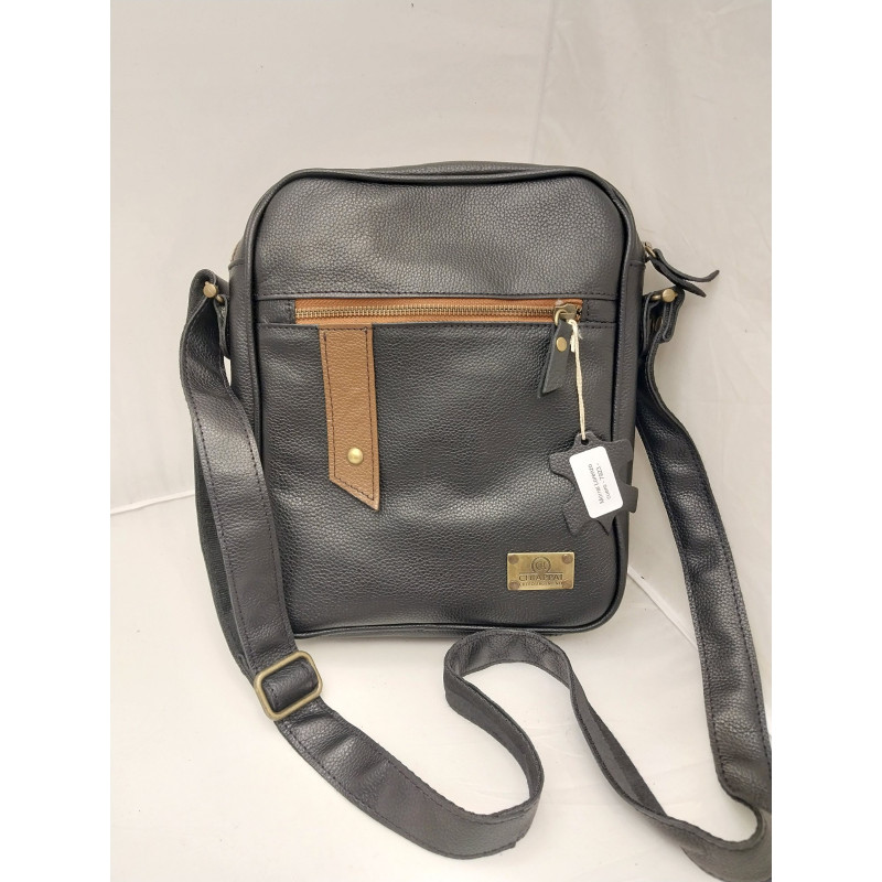 Morral Lorenzo negro con detalle en color habano