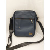 Morral Lorenzo azul con vivos y correa negros