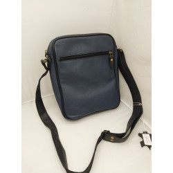 Morral Lorenzo azul con vivos y correa negros