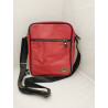 Morral Lorenzo rojo con vivos y correa negros