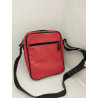 Morral Lorenzo rojo con vivos y correa negros