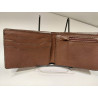 Billetera de hombre simple al corte color habano