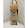 Porta botellas simple tela arpillera yute