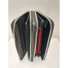 Billetera dama doble cierre color plata