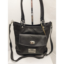 Cartera Allegra cuero negro...