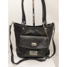 Cartera Allegra cuero negro graneado