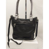 Cartera Allegra cuero negro combinado