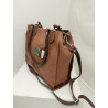 Cartera Leticia cuero suela y marrón