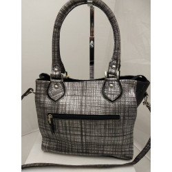 Cartera Leticia cuero estampado