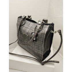 Cartera Leticia cuero estampado