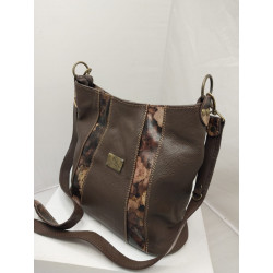 Cartera Uxia color marrón combinado