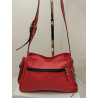 Cartera Atenea cuero graneado rojo