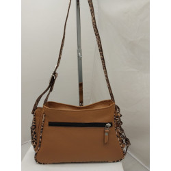 Cartera Atenea cuero graneado suela combinado