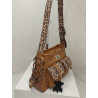 Cartera Atenea cuero graneado suela combinado