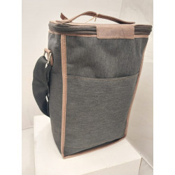 Porta termos con tapa en cordura gris