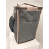 Porta termos con tapa en cordura gris