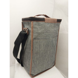 Porta termos con tapa en cordura gris