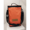 Porta termos con tapa en cordura naranja