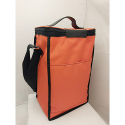 Porta termos con tapa en cordura naranja