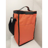 Porta termos con tapa en cordura naranja