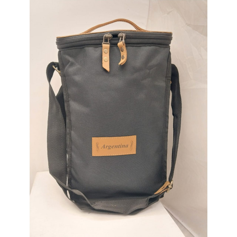 Porta termos con tapa en cordura negro