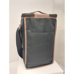 Porta termos con tapa en cordura negro
