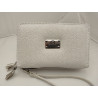Billetera dama doble cierre color beige