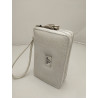 Billetera dama doble cierre color beige