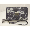Billetera dama doble cierre cuero color militar