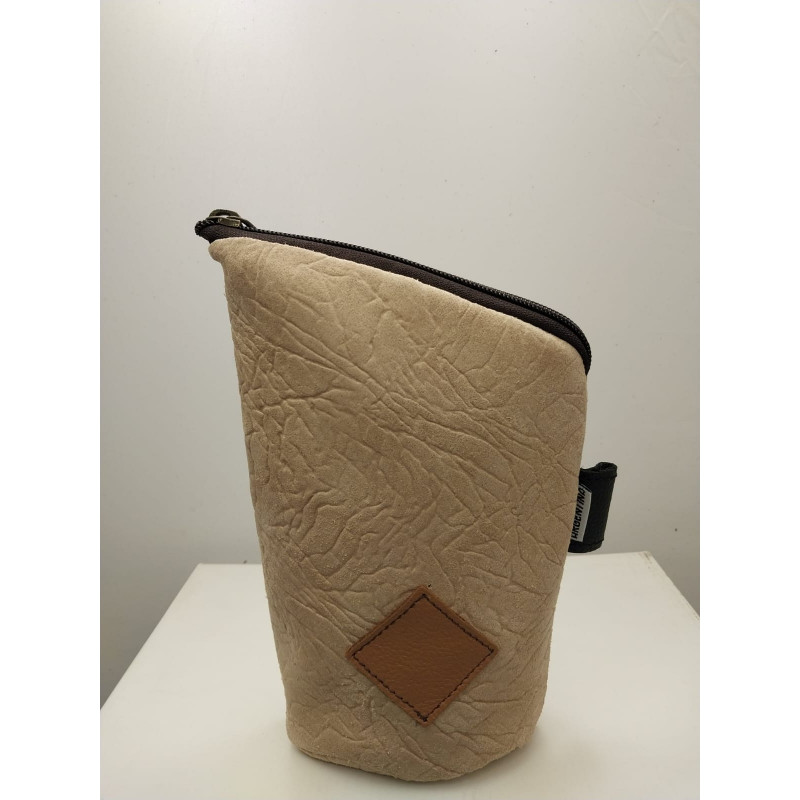 copy of Yerbero de cuero color beige grabado